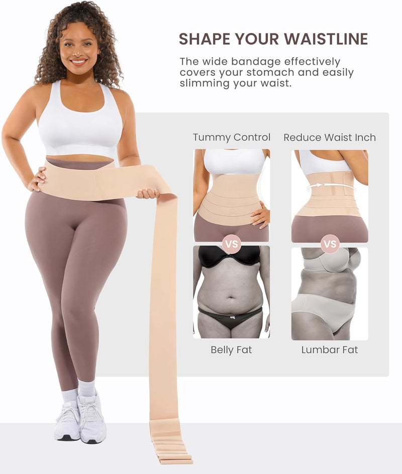 FeelinGirl Waist Trainer for Women Sauna Belt Tummy Wrap Plus Size - Image 2